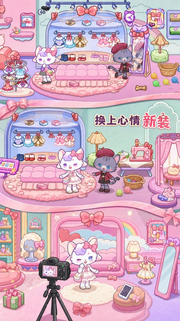 猫咪摆烂日常游戏免费版截图1